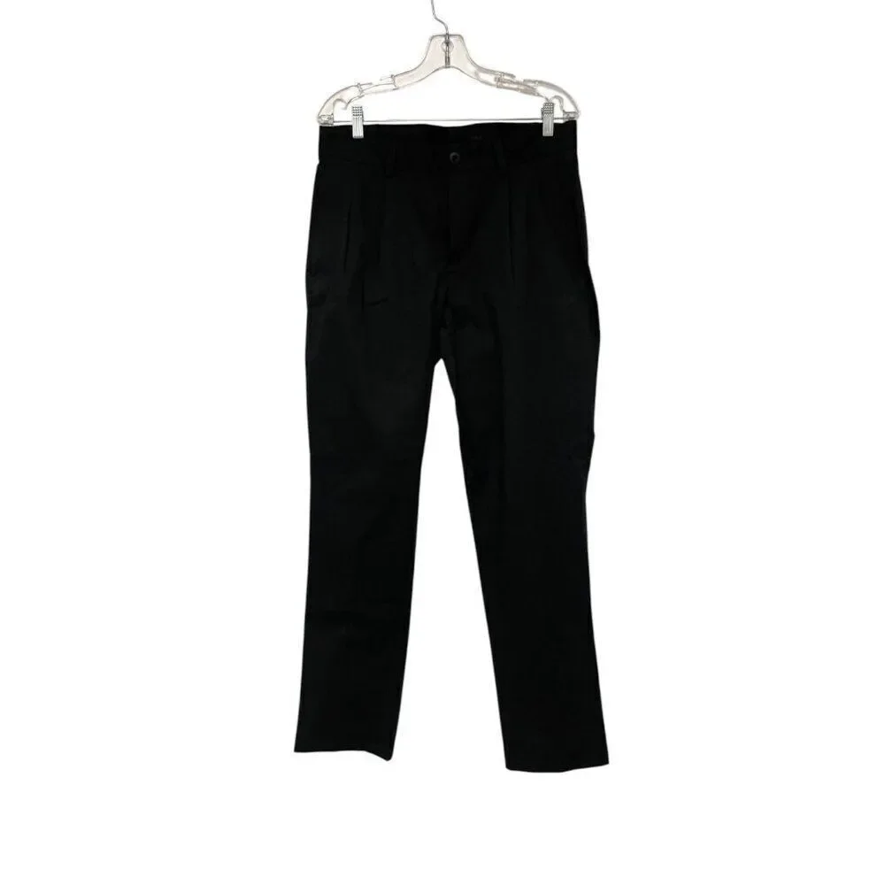 Massimo Dutti Men Dress Pants trouser EU 40 US 31 Black Relaxed Fit 0013/018 NWT